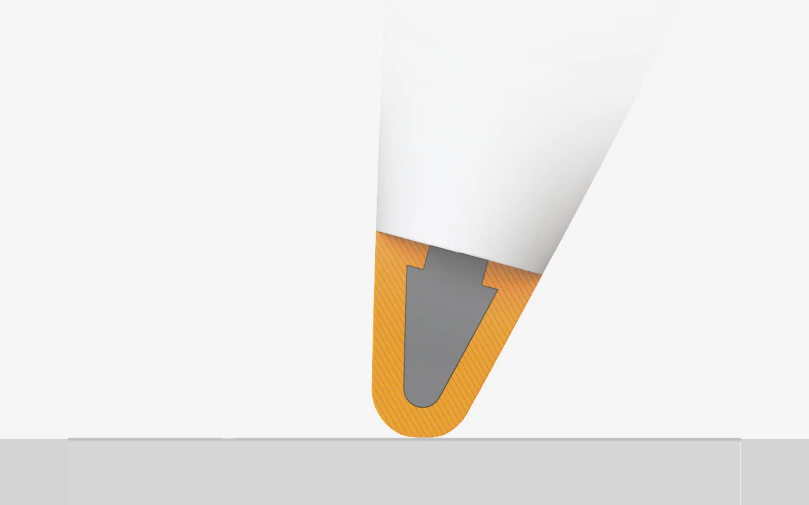 The tip of the ClassIn Pencil K1, a soft, wear-resistant nib.